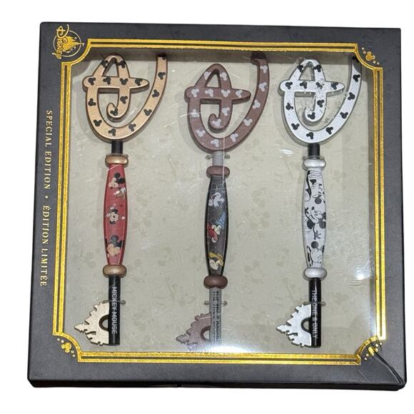 Disney Other - Disney Mickey Mouse Through the Years Collectible Key Set 2021 LE NIB Retro